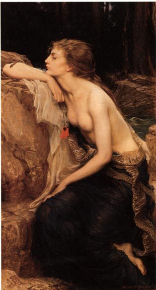 "Lamia" de  Herbert James Draper, 1864-1920